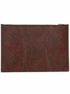 Paisley Clutch Bag Brown - ETRO - BALAAN 3