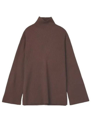 Merino rib roll neck knit hazelnut - STUDIO NICHOLSON - BALAAN 1