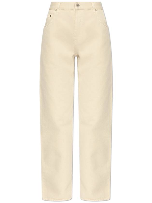 Burberry ‘Straight’ Jeans, Women's, Cream - BURBERRY - BALAAN 1