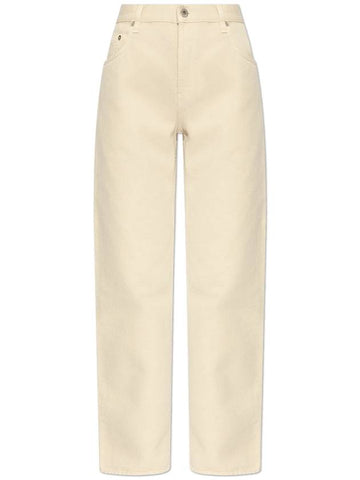 Burberry ‘Straight’ Jeans, Women's, Cream - BURBERRY - BALAAN 1