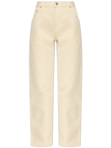 Burberry ‘Straight’ Jeans, Women's, Cream - BURBERRY - BALAAN 1