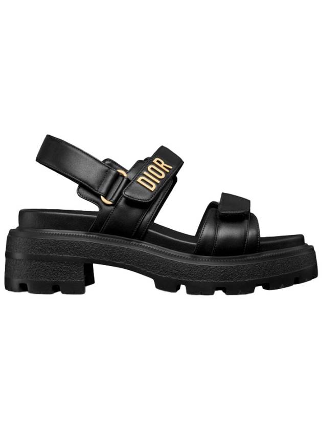 Dioract Platform Lambskin Sandals Black - DIOR - BALAAN 2