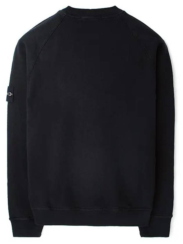 Garment Dyed Malfile Crewneck Sweatshirt Black - STONE ISLAND - BALAAN 3