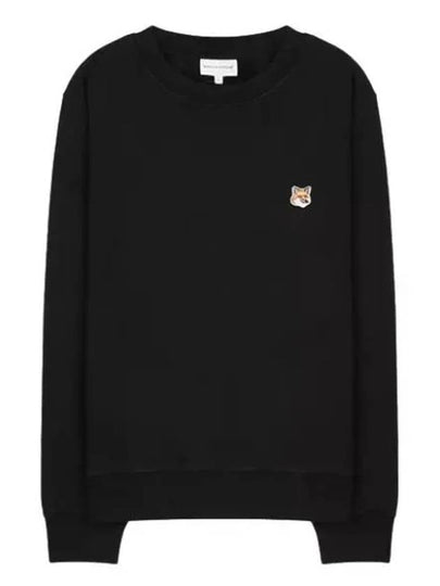 Fox Head Patch Regular Sweatshirt Black - MAISON KITSUNE - BALAAN 2