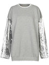 Maison Margiela 1 METALLIC SLEEVE SWEATSHIRT - MAISON MARGIELA - BALAAN 2