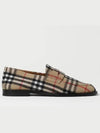 Check Wool Felt Loafers Beige - BURBERRY - BALAAN 2