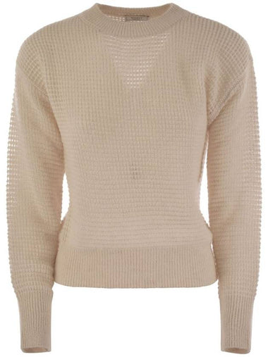 Alpaca crew-neck tricot sweater - PESERICO - BALAAN 1