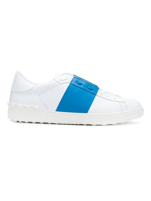 Hidden Low Top Sneakers White Blue - VALENTINO - BALAAN 1