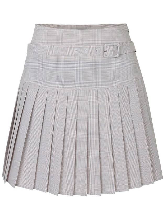 STACEY BELTED PLEATED SKIRTGrey Pink - PLAYBOO - BALAAN 1