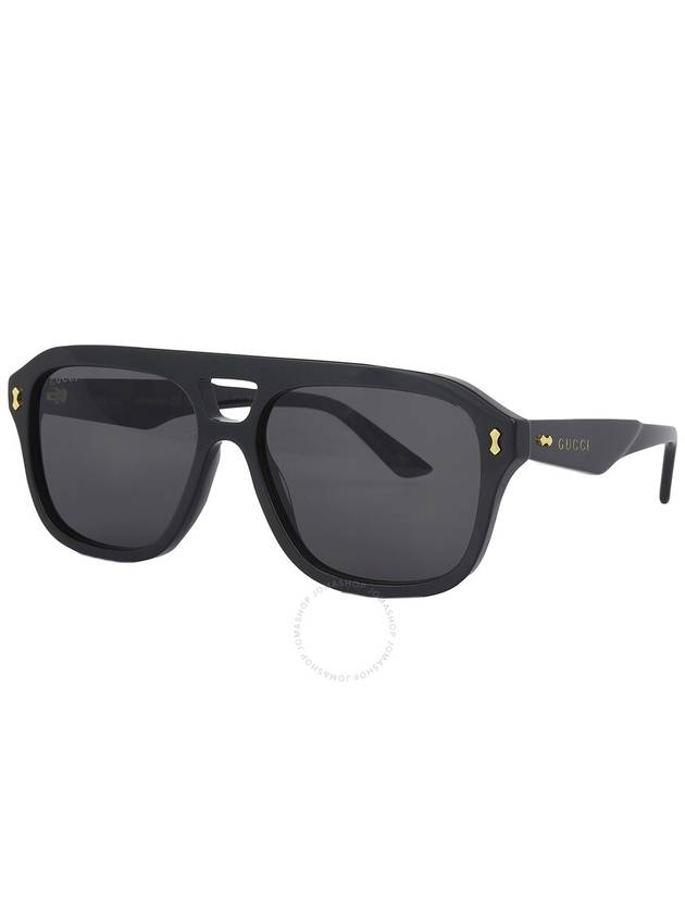 gold-tone logo pilot frame sunglasses GG1263S - GUCCI - BALAAN 3