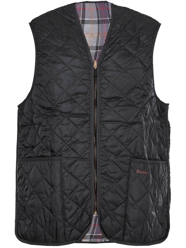 Quilted Waistcoat Zip In Liner Vest Black - BARBOUR - BALAAN 2