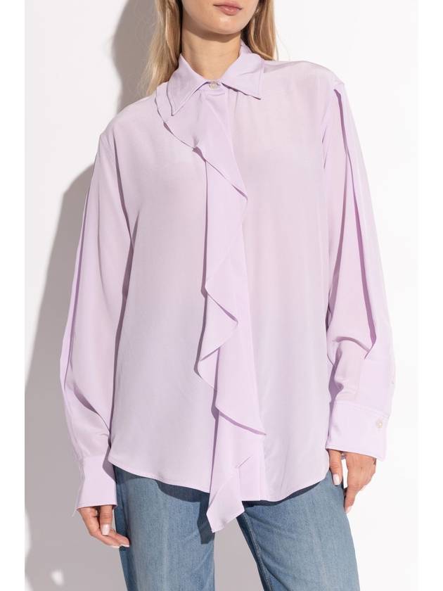 Victoria Beckham Silk Shirt, Women's, Purple - VICTORIA BECKHAM - BALAAN 3