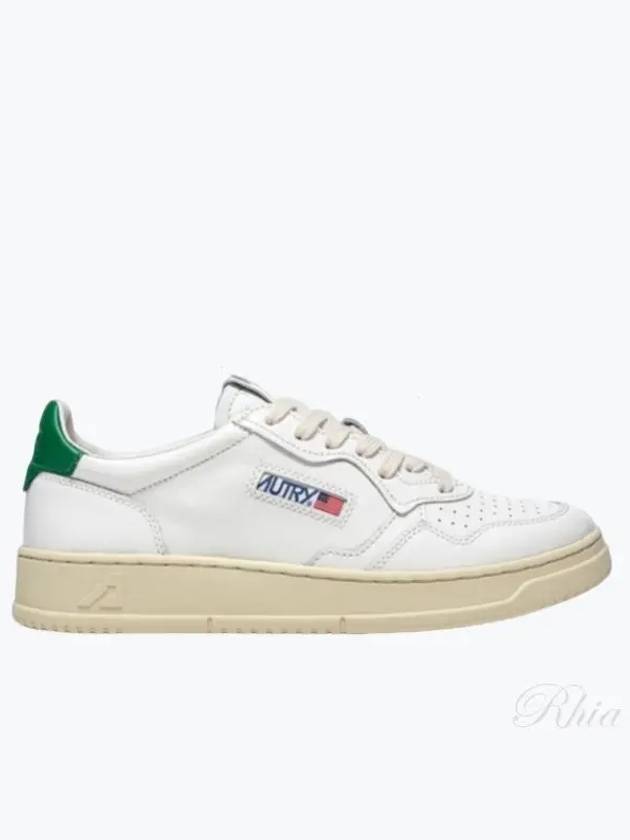 Medalist Green Tab Leather Low Top Sneakers White - AUTRY - BALAAN 2