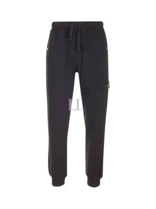 Compass Badge Cotton Track Pants Black - STONE ISLAND - BALAAN 2