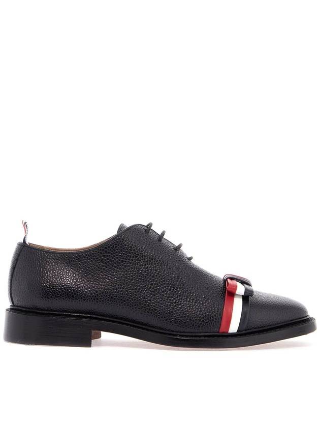 Women's Whole Cut Tricolor Bow Oxford Black - THOM BROWNE - BALAAN 2