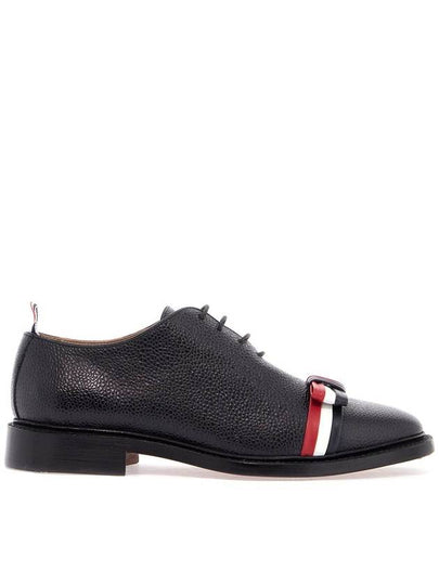 Women's Whole Cut Tricolor Bow Oxford Black - THOM BROWNE - BALAAN 2