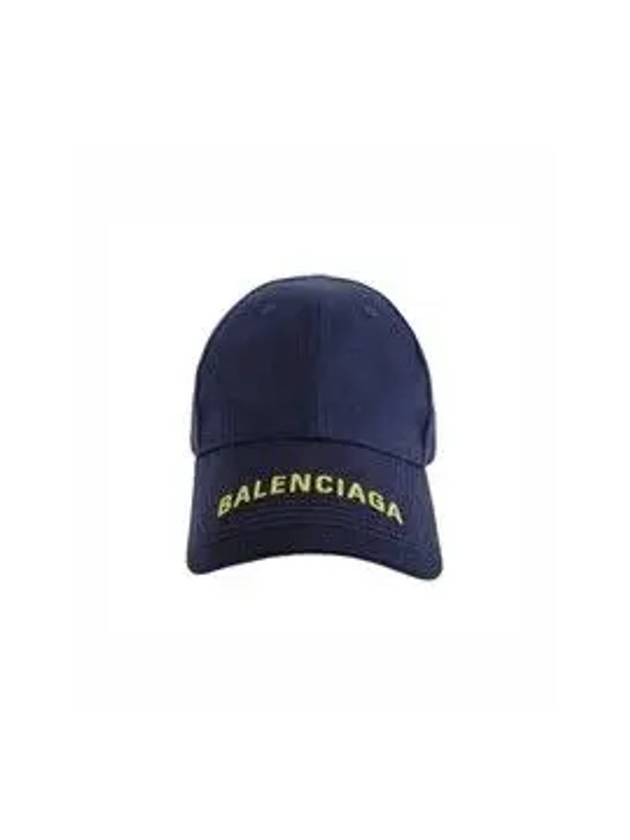 Embroided Logo Ball Cap Navy - BALENCIAGA - BALAAN 8