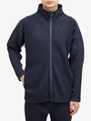 Pleats Zip-Up Cardigan Blue - ISSEY MIYAKE - BALAAN 3