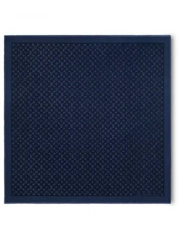 Muffler Scarf Monogram Classic Shawl Blue Marine M92498 - LOUIS VUITTON - BALAAN 1