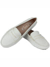 Women's Gommino Leather Driving Shoes White - TOD'S - BALAAN 4