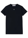 Embroided ORB Peru Short Sleeve T-Shirt Navy - VIVIENNE WESTWOOD - BALAAN 5