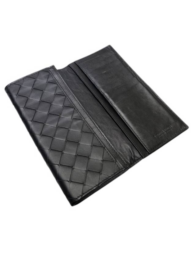 676593 Black Intrecciato Long Wallet - BOTTEGA VENETA - BALAAN 7