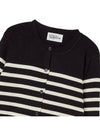 Women's Striped Cardigan Black GB1 WSW 13 N_BLK - THE GREEN LAB - BALAAN 3