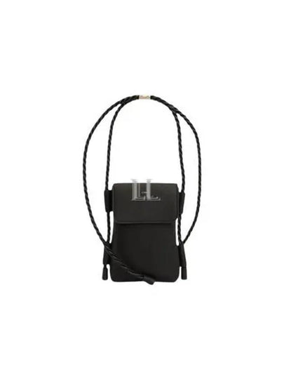 Key Phone Pouch Shiny Calfskin Cross Bag Black - CHLOE - BALAAN 2