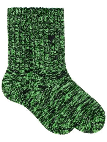 Black Heart Socks Green - AMI - BALAAN 1