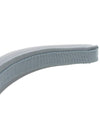 Logo Patent Leather Headband Pearl Grey - MIU MIU - BALAAN 9