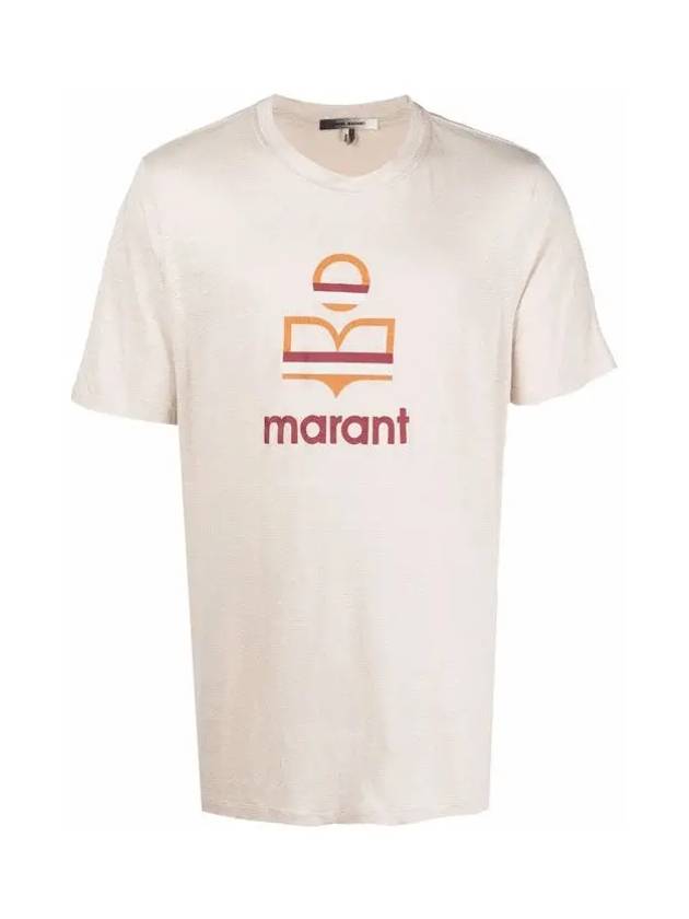 Karman Logo Crew Neck Short Sleeve T-Shirt Ecru - ISABEL MARANT - BALAAN 3