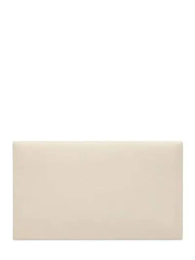 Uptown Grain de Poudre Embossed Leather Clutch Bag Blanc Vintage - SAINT LAURENT - BALAAN 6