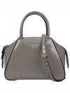 Brushed Supernova Hand Shoulder Bag Dark Grey - PRADA - BALAAN 3