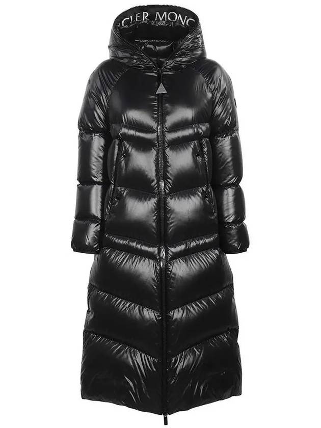 Chanon hooded long padded jacket black 1C000 53 68950 999 - MONCLER - BALAAN 2