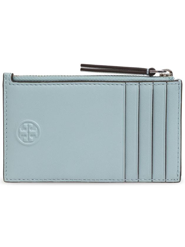 Tory Burch Fleming Card Case, Women's, Light Blue - TORY BURCH - BALAAN 3