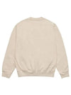 Logo Print Crew Neck Cotton Long Sleeve T-shirt Cream - SPORTY & RICH - BALAAN 3