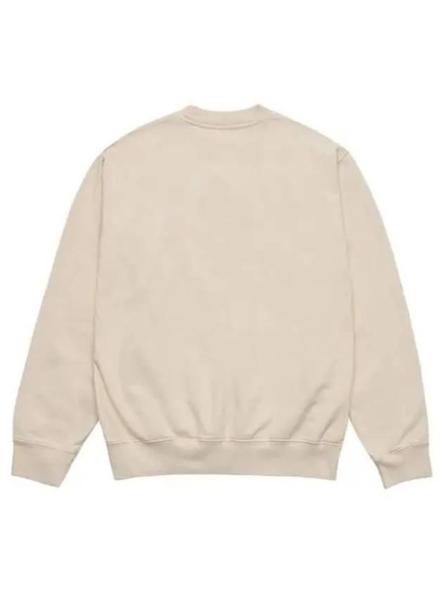 Logo Print Crew Neck Cotton Long Sleeve T-shirt Cream - SPORTY & RICH - BALAAN 3