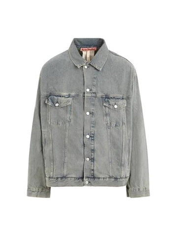 Women's Oversized Fit Denim Jacket Blue - ACNE STUDIOS - BALAAN 1