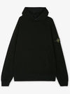 Compass Logo Patch Hoodie Black - STONE ISLAND - BALAAN 3