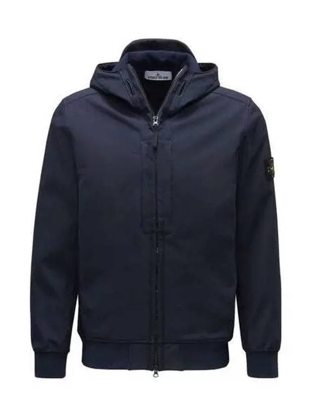 Soft Shell RE Dye Technology Hooded Jacket Navy - STONE ISLAND - BALAAN 2