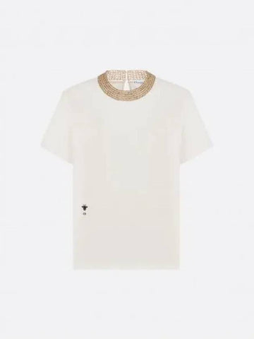 Embroidered t shirt 453T34X4553 X0200 - DIOR - BALAAN 1