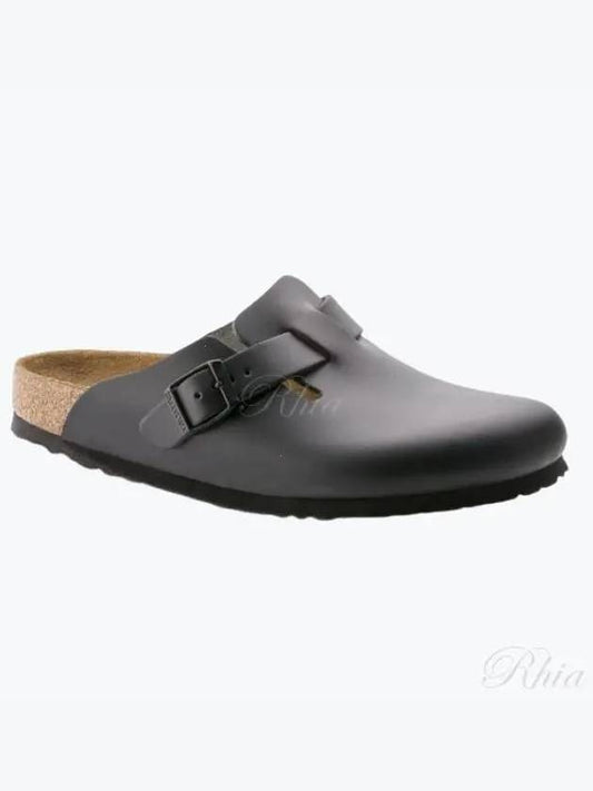 Boston Natural Leather Mule Black - BIRKENSTOCK - BALAAN 2