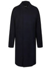 Wool Viscose Single Coat Navy - MAISON MARGIELA - BALAAN 2