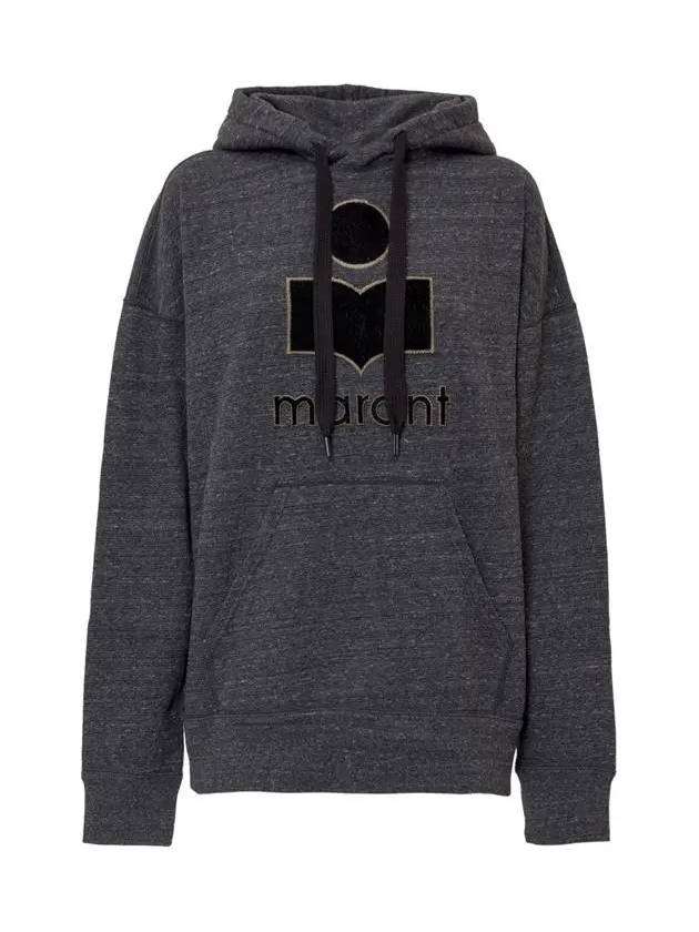 Mansel Big Logo Hoodie Anthracite - ISABEL MARANT - BALAAN 3