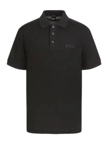 boss shadow logo embroidered polo shirt t collar - HUGO BOSS - BALAAN 1