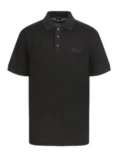 boss shadow logo embroidered polo shirt - HUGO BOSS - BALAAN 1