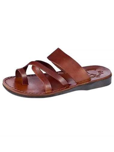 SANDALS NO 8 The Good Shepherd Brown - JERUSALEM - BALAAN 1