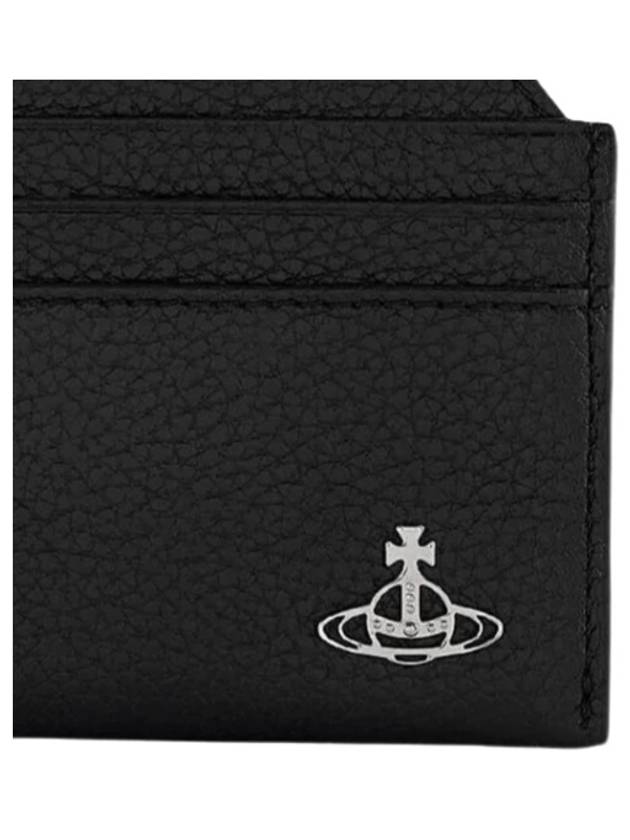 Lee Vegan Slim Logo Polyurethane Card Wallet Black - VIVIENNE WESTWOOD - BALAAN 4