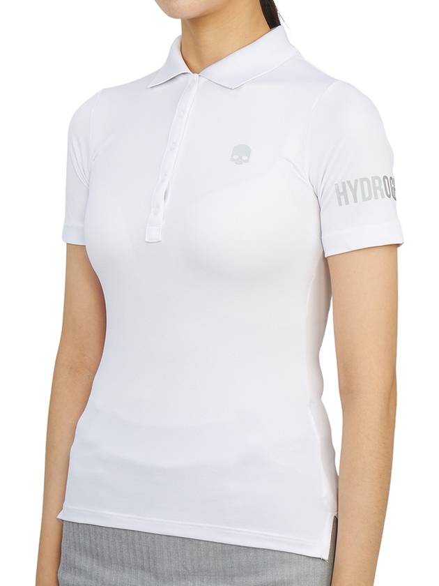 Women's Golf Picket Logo Short Sleeve PK Shirt White - HYDROGEN - BALAAN 3