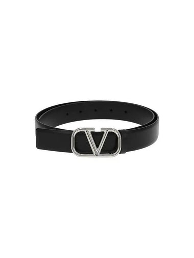 Valentino 5Y2T0Q90 SNP 0NO T0Q90 Garavani V logo silver belt - RED VALENTINO - BALAAN 1